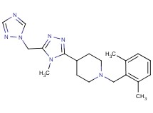 1-(2,6-dimethylbenzyl)-4-[4-methyl-5-(1H-1,2,4-triazol-1-ylmethyl)-4H-1,2,4-triazol-3-yl]piperidine