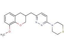 4-{6-[(8-methoxy-3,4-dihydro-2H-chromen-3-yl)methyl]pyridazin-3-yl}thiomorpholine