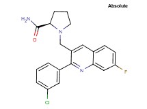 1-{[2-(3-chlorophenyl)-7-fluoro-3-quinolinyl]methyl}-D-prolinamide