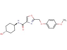 N-(trans-4-hydroxycyclohexyl)-2-[(4-methoxyphenoxy)methyl]-1,3-oxazole-4-carboxamide