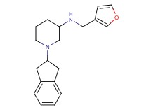 1-(2,3-dihydro-1H-inden-2-yl)-N-(3-furylmethyl)-3-piperidinamine