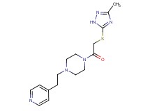 1-{[(3-methyl-1H-1,2,4-triazol-5-yl)thio]acetyl}-4-(2-pyridin-4-ylethyl)piperazine