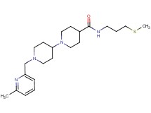 1'-[(6-methyl-2-pyridinyl)methyl]-N-[3-(methylthio)propyl]-1,4'-bipiperidine-4-carboxamide