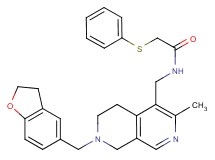 N-{[7-(2,3-dihydro-1-benzofuran-5-ylmethyl)-3-methyl-5,6,7,8-tetrahydro-2,7-naphthyridin-4-yl]methyl}-2-(phenylthio)acetamide