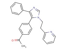1-{4-[4-phenyl-1-(2-pyridin-2-ylethyl)-1H-imidazol-5-yl]phenyl}ethanone