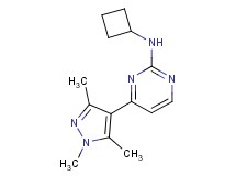 N-cyclobutyl-4-(1,3,5-trimethyl-1H-pyrazol-4-yl)pyrimidin-2-amine