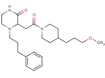 3-{2-[4-(3-methoxypropyl)-1-piperidinyl]-2-oxoethyl}-4-(3-phenylpropyl)-2-piperazinone