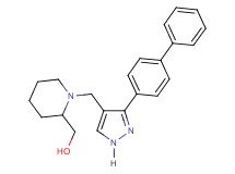 (1-{[3-(4-biphenylyl)-1H-pyrazol-4-yl]methyl}-2-piperidinyl)methanol