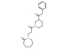 1-{3-oxo-3-[3-(phenylacetyl)-1-piperidinyl]propyl}-2-azepanone