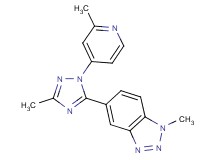 1-methyl-5-[3-methyl-1-(2-methylpyridin-4-yl)-1H-1,2,4-triazol-5-yl]-1H-1,2,3-benzotriazole