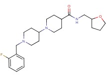 1'-(2-fluorobenzyl)-N-(tetrahydro-2-furanylmethyl)-1,4'-bipiperidine-4-carboxamide