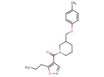 3-[(4-methylphenoxy)methyl]-1-[(5-propyl-4-isoxazolyl)carbonyl]piperidine