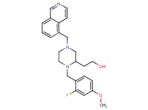 2-[1-(2-fluoro-4-methoxybenzyl)-4-(5-isoquinolinylmethyl)-2-piperazinyl]ethanol
