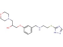 1-(4-morpholinyl)-3-[3-({[2-(1H-1,2,4-triazol-5-ylthio)ethyl]amino}methyl)phenoxy]-2-propanol
