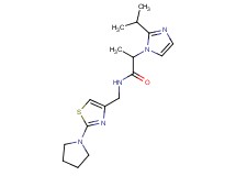 2-(2-isopropyl-1H-imidazol-1-yl)-N-{[2-(1-pyrrolidinyl)-1,3-thiazol-4-yl]methyl}propanamide