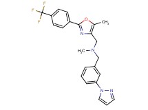 N-methyl-1-{5-methyl-2-[4-(trifluoromethyl)phenyl]-1,3-oxazol-4-yl}-N-[3-(1H-pyrazol-1-yl)benzyl]methanamine