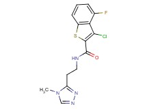 3-chloro-4-fluoro-N-[2-(4-methyl-4H-1,2,4-triazol-3-yl)ethyl]-1-benzothiophene-2-carboxamide