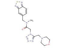 N-(2,1,3-benzothiadiazol-5-ylmethyl)-N-methyl-2-[5-(4-morpholinylmethyl)-1H-tetrazol-1-yl]acetamide