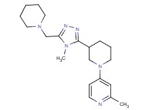 2-methyl-4-{3-[4-methyl-5-(piperidin-1-ylmethyl)-4H-1,2,4-triazol-3-yl]piperidin-1-yl}pyridine