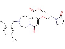 methyl 3-(2,5-dimethylbenzyl)-7-oxo-9-[2-(2-oxo-1-pyrrolidinyl)ethoxy]-1,2,3,4,5,7-hexahydropyrido[1,2-d][1,4]diazepine-10-carboxylate