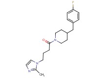 4-(4-fluorobenzyl)-1-[4-(2-methyl-1H-imidazol-1-yl)butanoyl]piperidine