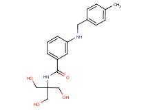 N-[2-hydroxy-1,1-bis(hydroxymethyl)ethyl]-3-[(4-methylbenzyl)amino]benzamide