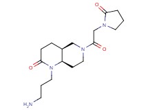 rel-(4aS,8aR)-1-(3-aminopropyl)-6-[(2-oxo-1-pyrrolidinyl)acetyl]octahydro-1,6-naphthyridin-2(1H)-one hydrochloride