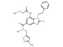 7-[(methoxyacetyl)amino]-N-methyl-N-[(3-methyl-5-isoxazolyl)methyl]-1-(2-phenylethyl)-1H-benzimidazole-5-carboxamide