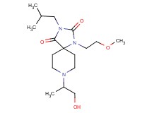 8-(2-hydroxy-1-methylethyl)-3-isobutyl-1-(2-methoxyethyl)-1,3,8-triazaspiro[4.5]decane-2,4-dione