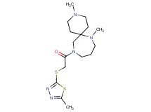 3,7-dimethyl-11-{[(5-methyl-1,3,4-thiadiazol-2-yl)thio]acetyl}-3,7,11-triazaspiro[5.6]dodecane