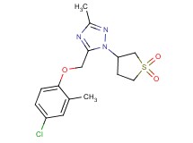 5-[(4-chloro-2-methylphenoxy)methyl]-1-(1,1-dioxidotetrahydro-3-thienyl)-3-methyl-1H-1,2,4-triazole