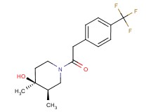 (3R*,4S*)-3,4-dimethyl-1-{[4-(trifluoromethyl)phenyl]acetyl}piperidin-4-ol
