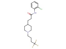 N-(2-chlorophenyl)-3-[1-(4,4,4-trifluorobutyl)-4-piperidinyl]propanamide