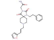2-[8-[(2E)-3-(2-furyl)-2-propen-1-yl]-2,4-dioxo-1-(2-phenylethyl)-1,3,8-triazaspiro[4.5]dec-3-yl]acetamide