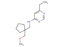 6-ethyl-N-{[1-(methoxymethyl)cyclopentyl]methyl}pyrimidin-4-amine