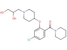 3-{4-[5-chloro-2-(1-piperidinylcarbonyl)phenoxy]-1-piperidinyl}-1,2-propanediol