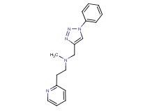 N-methyl-N-[(1-phenyl-1H-1,2,3-triazol-4-yl)methyl]-2-pyridin-2-ylethanamine
