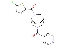 (1S*,5R*)-6-[(5-chloro-2-thienyl)carbonyl]-3-isonicotinoyl-3,6-diazabicyclo[3.2.2]nonane