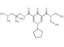 1-cyclopentyl-N'-[3-(dimethylamino)-2,2-dimethylpropyl]-N,N-diethyl-4-oxo-1,4-dihydro-3,5-pyridinedicarboxamide