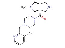 (3aR*,6aR*)-2-methyl-3a-({4-[(3-methylpyridin-2-yl)methyl]piperazin-1-yl}carbonyl)octahydropyrrolo[3,4-c]pyrrole