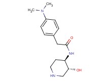 2-[4-(dimethylamino)phenyl]-N-[rel-(3R,4R)-3-hydroxy-4-piperidinyl]acetamide dihydrochloride