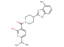 6-isopropyl-3-{[4-(4-methyl-1H-benzimidazol-2-yl)-1-piperidinyl]carbonyl}-2-pyridinol