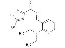 N-{[2-(diethylamino)-3-pyridinyl]methyl}-5-methyl-1H-pyrazole-3-carboxamide