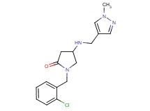 1-(2-chlorobenzyl)-4-{[(1-methyl-1H-pyrazol-4-yl)methyl]amino}-2-pyrrolidinone