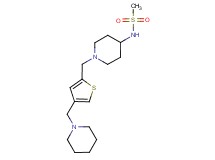 N-(1-{[4-(piperidin-1-ylmethyl)-2-thienyl]methyl}piperidin-4-yl)methanesulfonamide