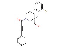 [3-(2-fluorobenzyl)-1-(3-phenyl-2-propynoyl)-3-piperidinyl]methanol