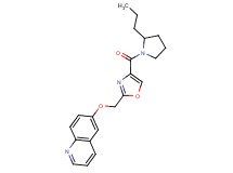 6-({4-[(2-propylpyrrolidin-1-yl)carbonyl]-1,3-oxazol-2-yl}methoxy)quinoline