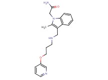 2-[2-methyl-3-({[3-(pyridin-3-yloxy)propyl]amino}methyl)-1H-indol-1-yl]acetamide