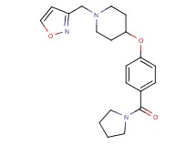 1-(3-isoxazolylmethyl)-4-[4-(1-pyrrolidinylcarbonyl)phenoxy]piperidine