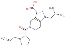 5-[(1-allylpyrrolidin-2-yl)carbonyl]-1-isobutyl-4,5,6,7-tetrahydro-1H-pyrazolo[4,3-c]pyridine-3-carboxylic acid